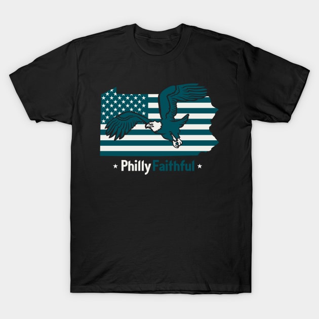 Philly Faithful Philadelphia eagles T-Shirt by stayfrostybro